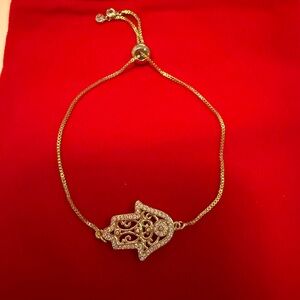 Gold Hamsa Hand Bracelet - Women Jewelry